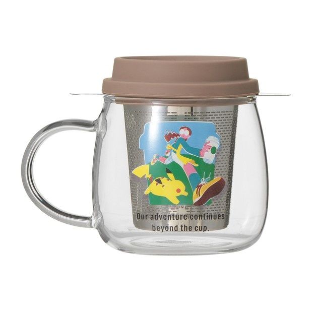 「Pokemon + STARBUCKS SSストレーナー付き耐熱グラスマグ コーヒーアドベンチャー 296ミリリットル」(4400円) (C)Pokemon. (C)Nintendo／Creatures Inc.／GAME FREAK inc.