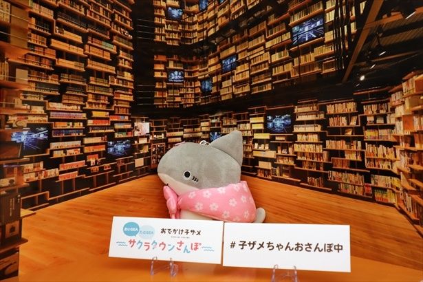 ところざわサクラタウンの名所を再現したぬい撮りスポット ※ぬいぐるみは別途持ち込み