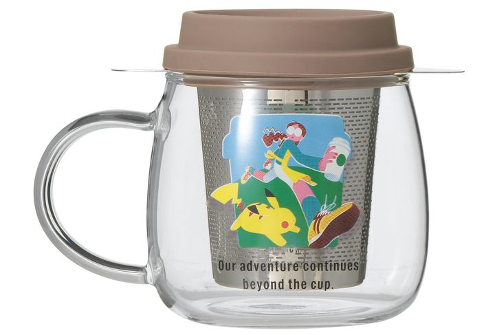 【オンラインストア限定】「Pokémon + STARBUCKS SS ストレーナー付き耐熱グラスマグ コーヒーアドベンチャー」296ml 4400円
