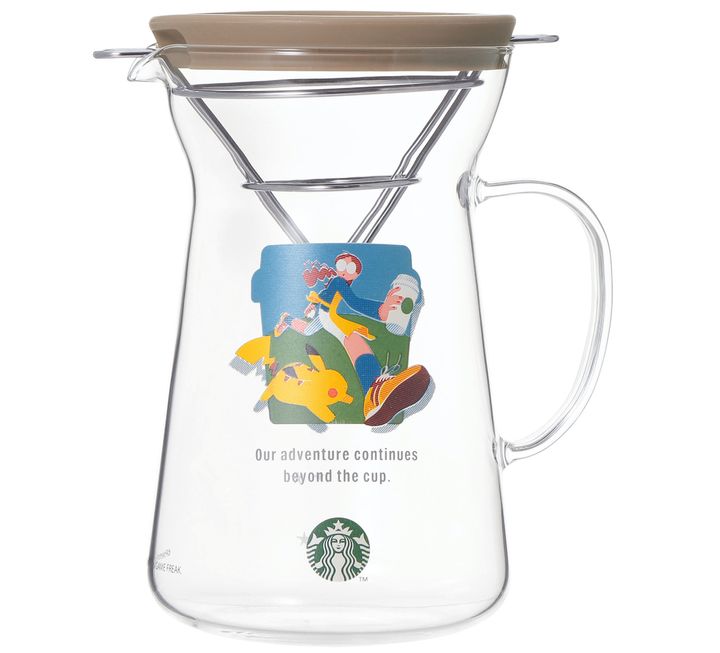 【オンラインストア限定】「Pokémon + STARBUCKS グラスドリップコーヒーメーカー コーヒーアドベンチャー」4900円