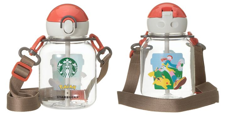 【オンラインストア限定】「Pokémon + STARBUCKS ストラップ付ストロータンブラー コーヒーアドベンチャー」458ml 4800円
