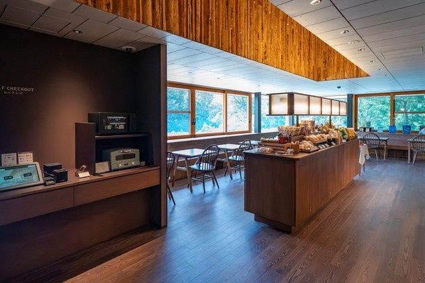 朝食を購入できる「Food & Drink Station」