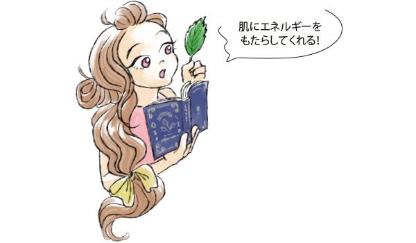 肌にエネルギーをもたらしてくれる！