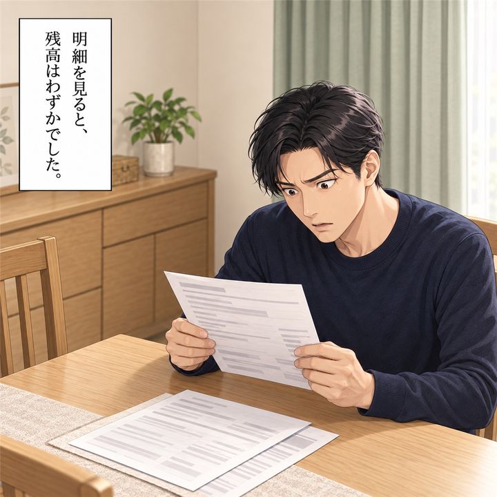口座の明細を確かめた私は、思わず手を止めます。