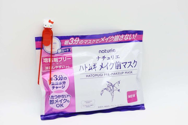 キティトングが装着されたフェイスマスクの袋全体