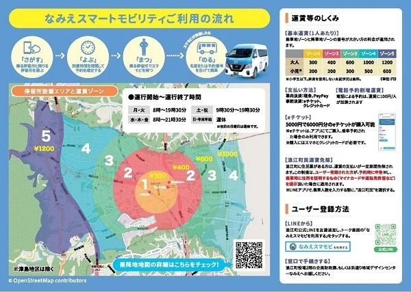 【福島県浪江町】町内300か所以上で利用可能！移動が便利になる「なみえスマートモビリティ」運行開始