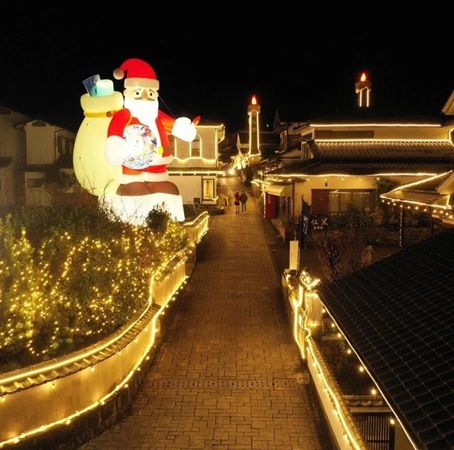 【佐賀県伊万里市】大川内山を光で彩るクリスマスイベント！巨大なサンタ＆えんとつキャンドルなど登場