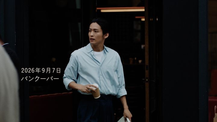 目黒蓮出演の新CM「青さで、挑む。カナダでの挑戦篇」カット width=