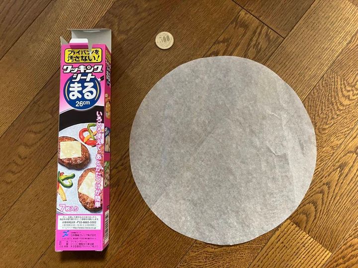セリア：クッキングシート まる