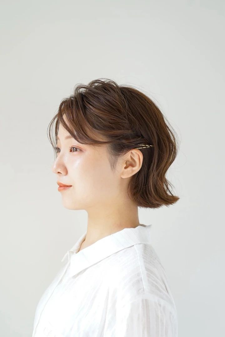ニュアンスハーフボブ サイド