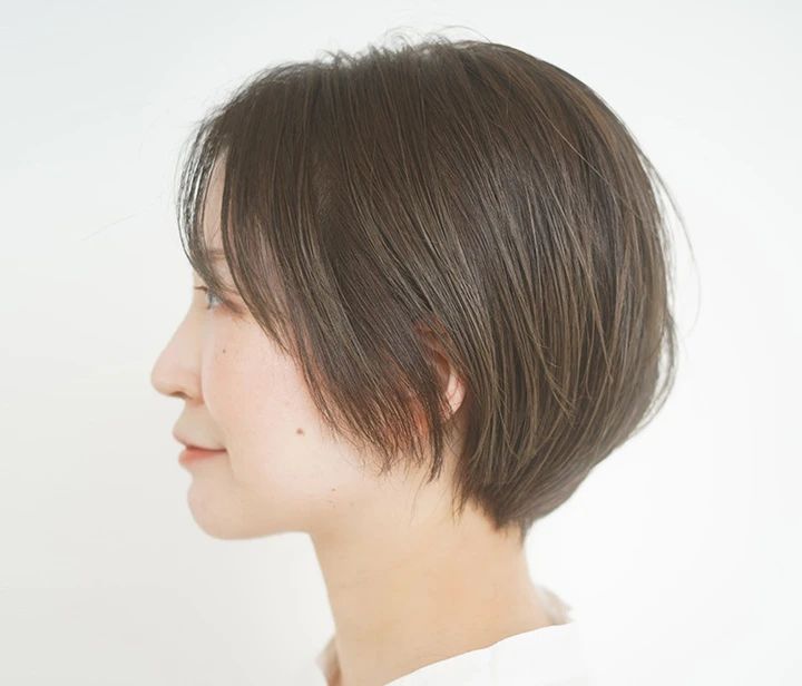 抜け感ショートボブ サイド