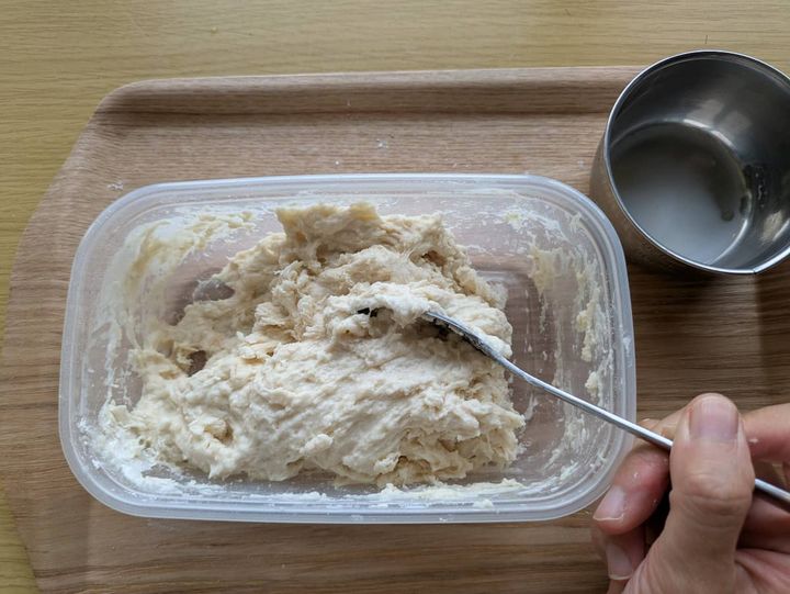 スイートポテトパン・捏ね1