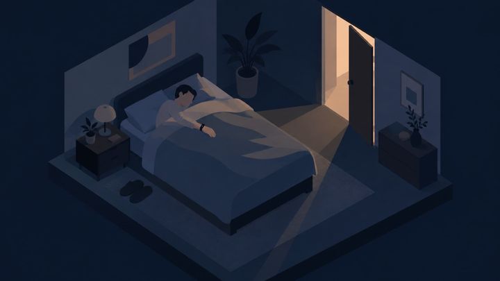 手首のセンサーで「夜に浴びた光」を測った