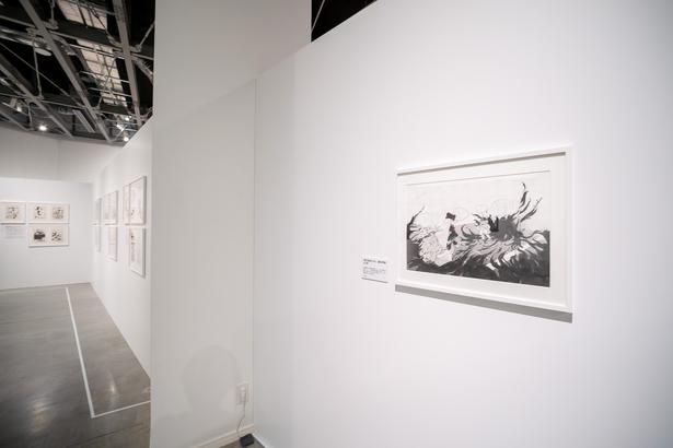 【写真】松本先生が最後に描いていたとされる、描きかけの999の原稿も鑑賞することができる