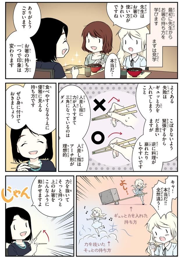 お箸の持ち方 （C）オーサ・イェークストロム、小倉 朋子、金田一 秀穂、杉山 美奈子、岩下 宣子/KADOKAWA