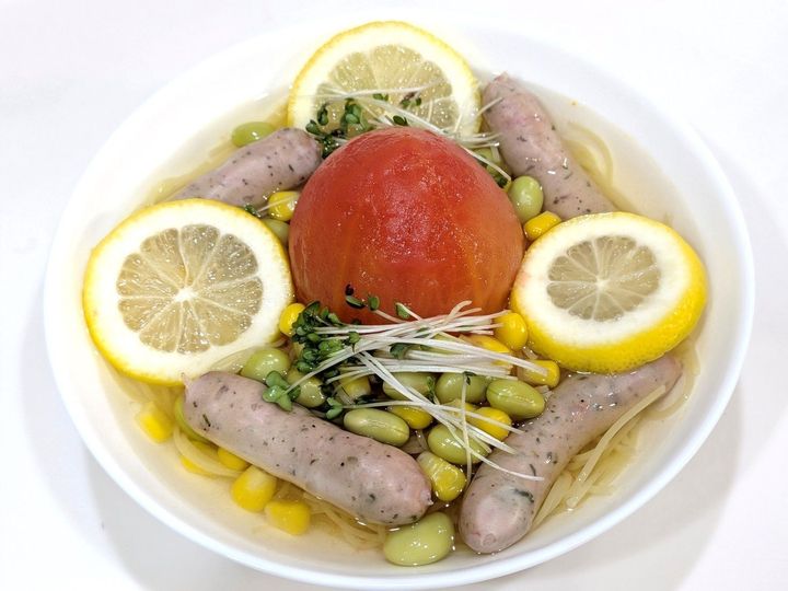 冷たくても温かくても美味しい、サッパリ白だしパスタ