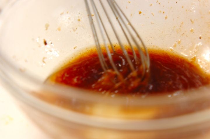 豆腐と水菜の中華風和えの作り方1