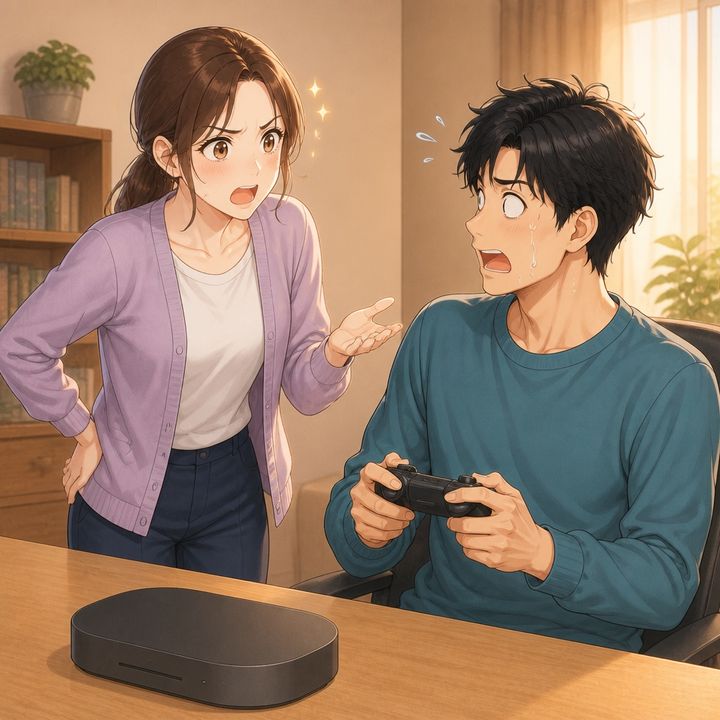 「私も5万円出したよね」共用のゲーム機を自室で独占する夫に、妻が最初の約束を確かめて告げた通告