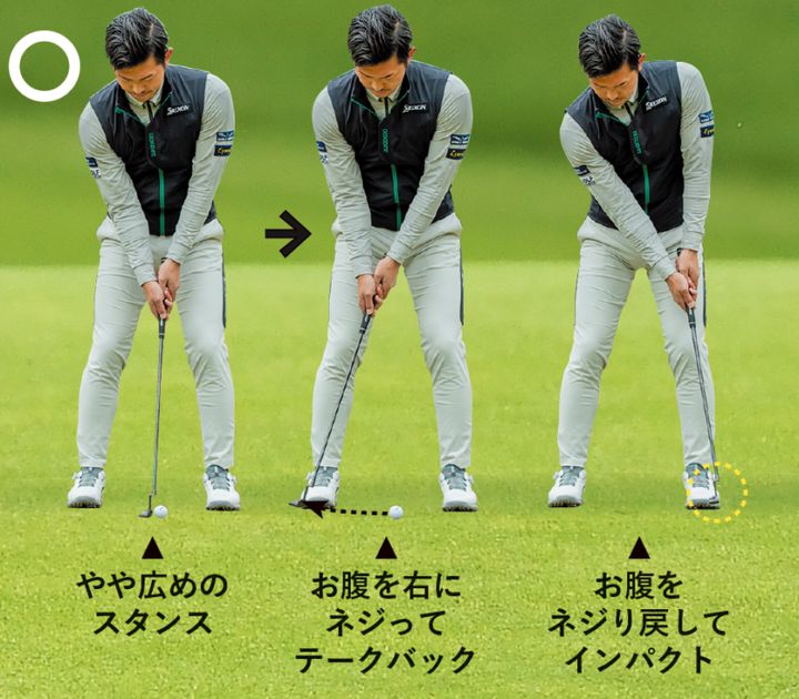パット数トップのプロが実践しているワザ！腕と手を使わないストローク