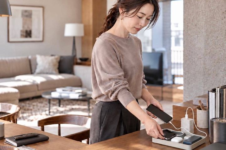 充電ケーブル、使うたびにテーブルへ出しっぱなし？“充電中の物”を散らかさない置き場所の作り方