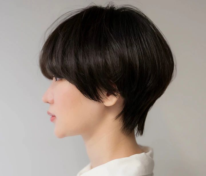 アンニュイなマッシュショートボブ サイド