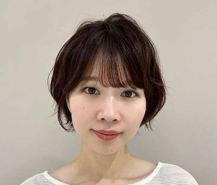 エアリーショートボブ 正面
