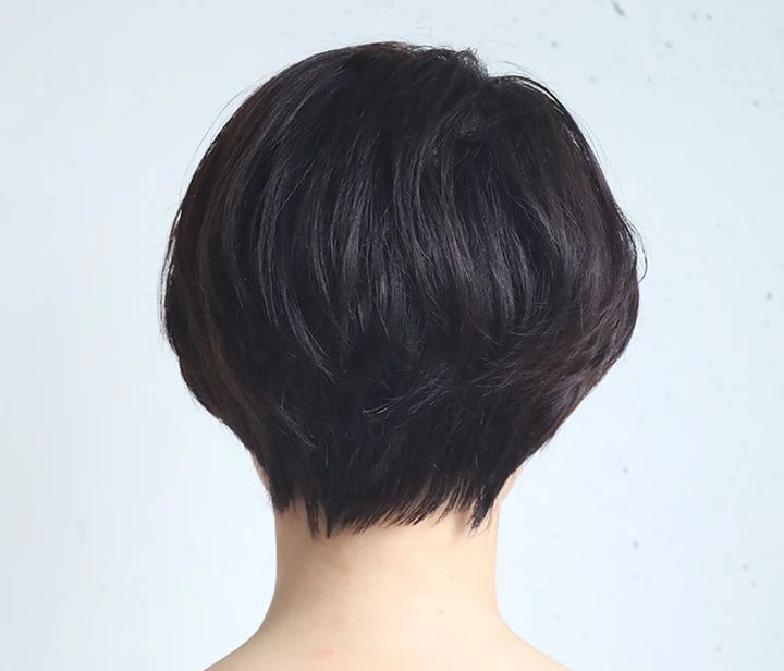 小顔マッシュボブ バック