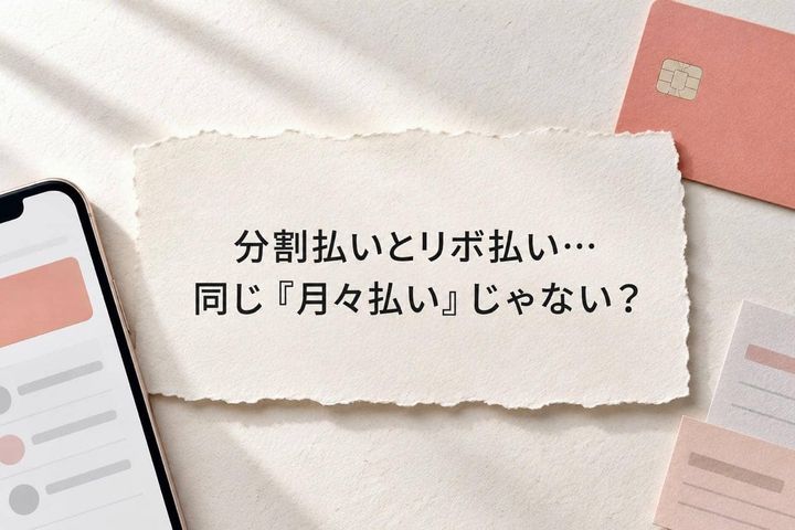 「分割払い」と「リボ払い」は何が違う？月々の負担だけで選ばないための３つの確認点