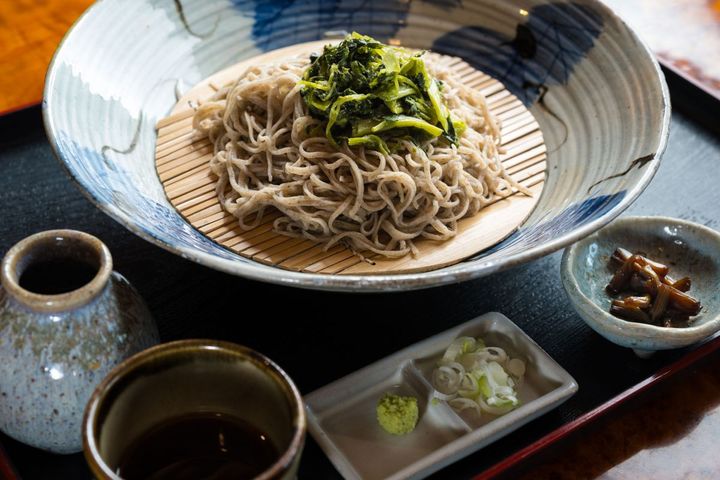 「小休止 のうか」葉わさびそば