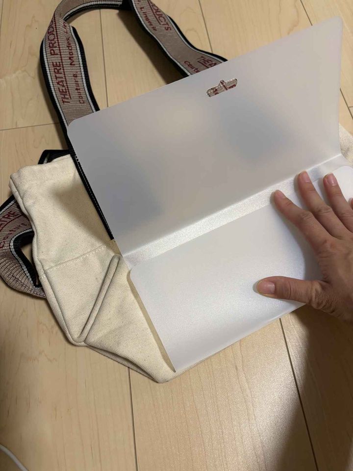画像: 【ダイソー】の『まな板シート』をバッグに！？→ “コの字”に折って入れてみると──？