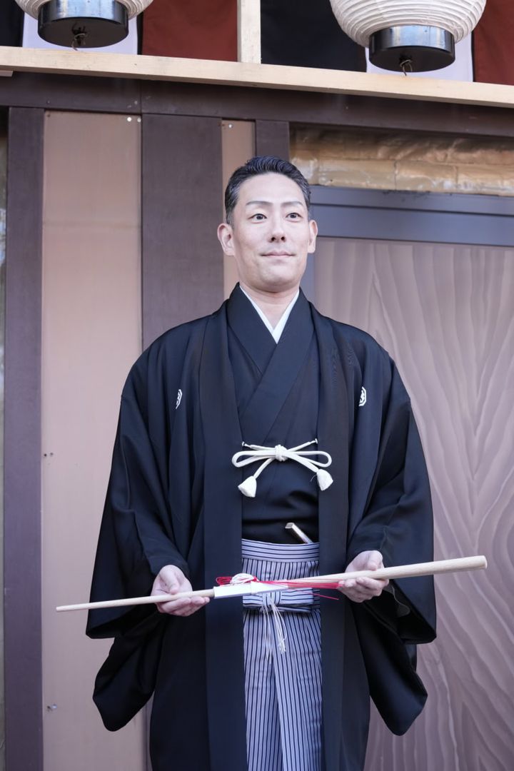 一番太鼓の儀 中村勘九郎さん