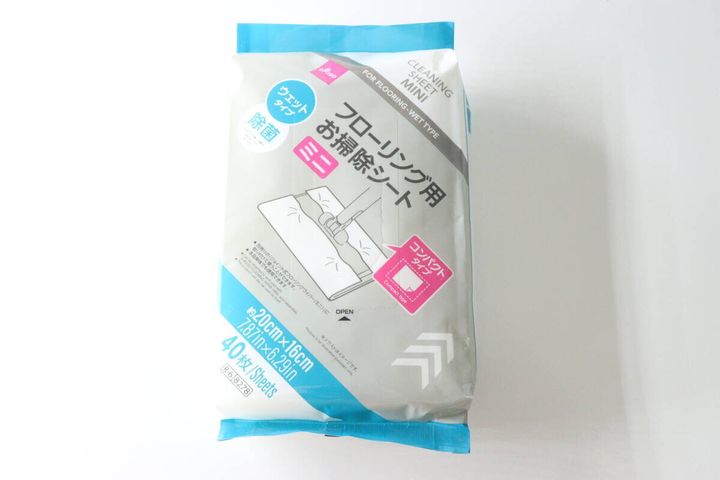ダイソーのフローリング用お掃除シート（ミニ）のパッケージ