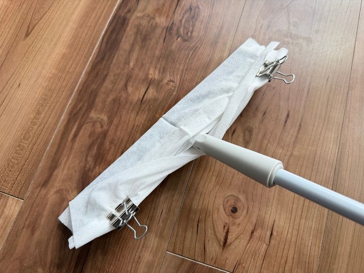 ダブルクリップで留める