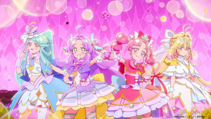 『映画名探偵プリキュア！不思議な庭と2人の秘密』よりエンディングダンスカット （C）2026 映画名探偵プリキュア！製作委員会 width=