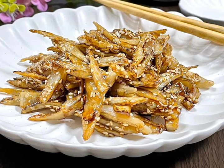 ごぼうの甘酢炒め