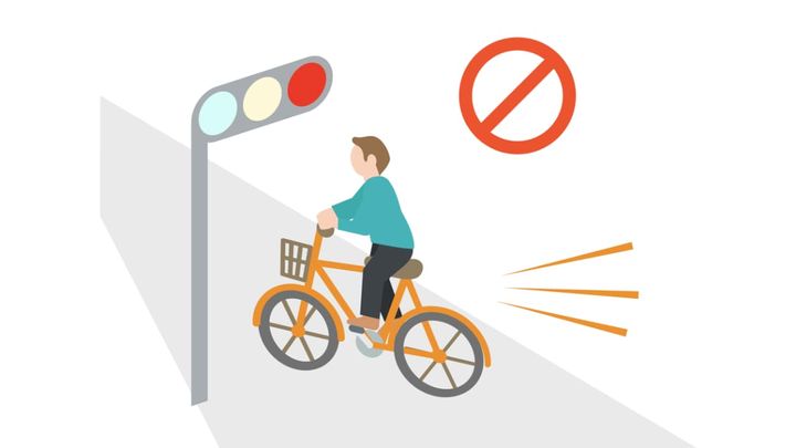 青信号でも絶対信じるな！0歳児を抱っこした母が暴走自転車に肝を冷やした話