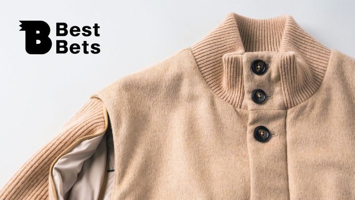 〈HERNO〉のブルゾン異素材の妙を、淡色でさらりと。〈HERNO〉のブルゾン：Brutus Best Bets
