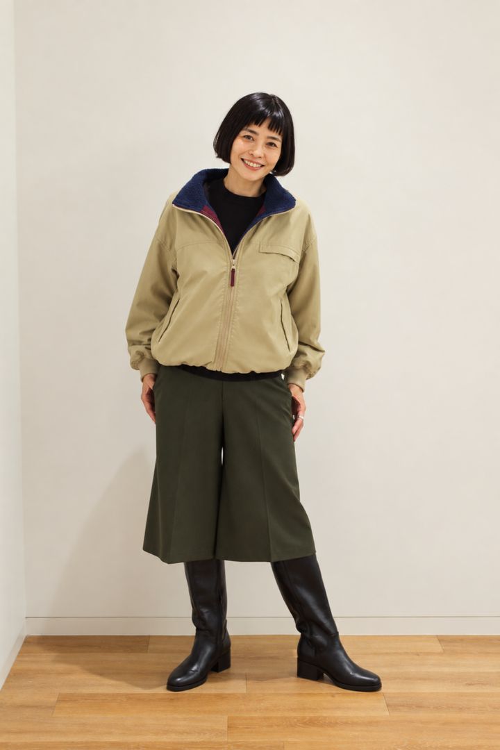 ユニクロのライトアウター高本さん着用