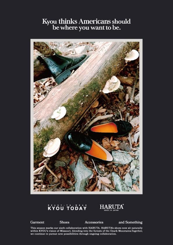 HARUTA（ハルタ）とKYOU（キョウ）のコラボレーション第6弾が登場。全3型を2026年9月26日（土）より発売する。