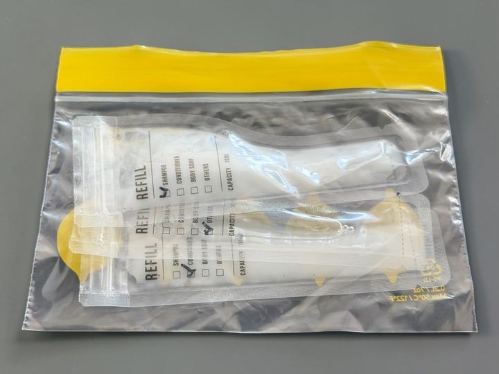 二重にしておくと飛行機の気圧変化でも安心