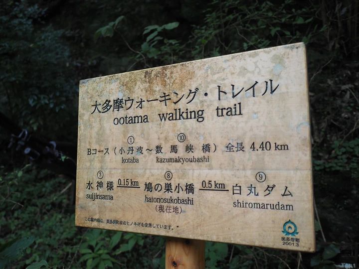 奥多摩ウォーキング地図