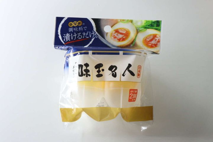パッケージに入ったセリアの味玉名人、商品全体