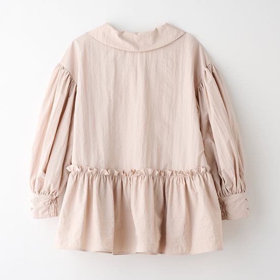 [THREE SQUARE]2WAYタフタロングスリーブブラウス ￥17,600
