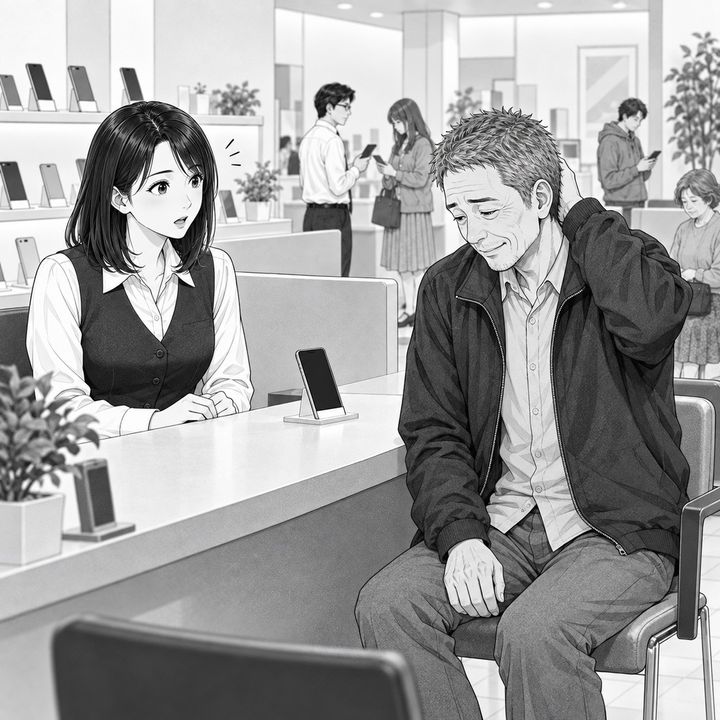 「お前がどうにかしろ！」期限切れの書類で機種変更を迫る男性客、店長の説明に渋々帰った翌月の姿