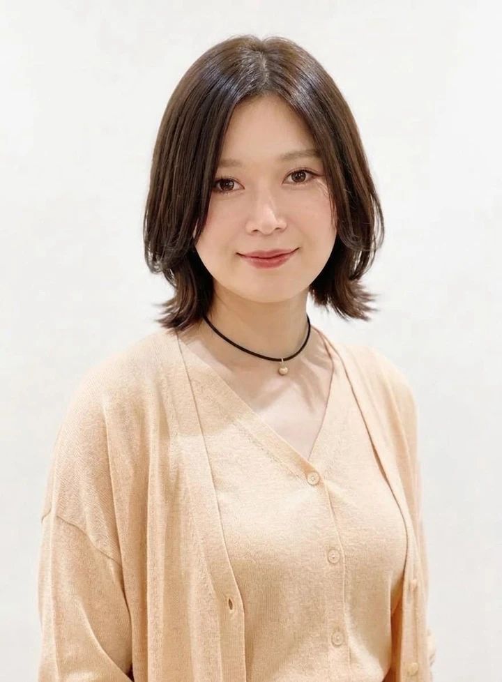 30代 髪型・ボブの正面