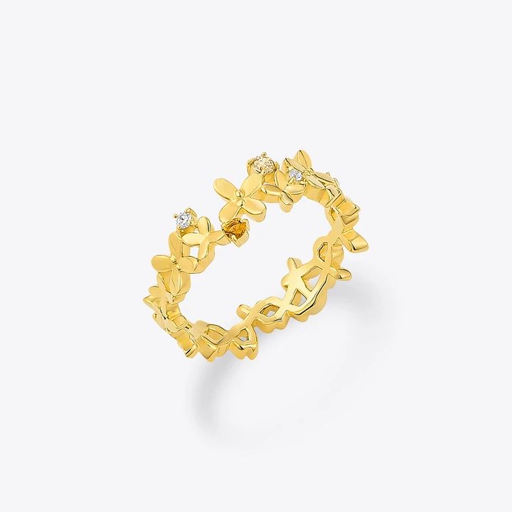 SV925(YGc) Ring / Citrine / CZ ￥14960
