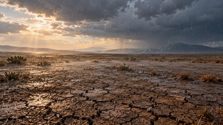 乾いた土に雨が降ると、空気には何が放たれるのか？