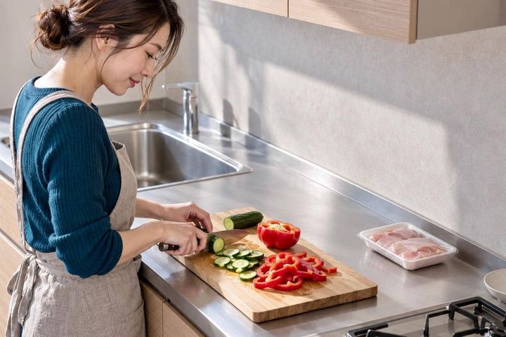 まな板、肉から先に切ってない？一枚で調理するなら“野菜を先”に