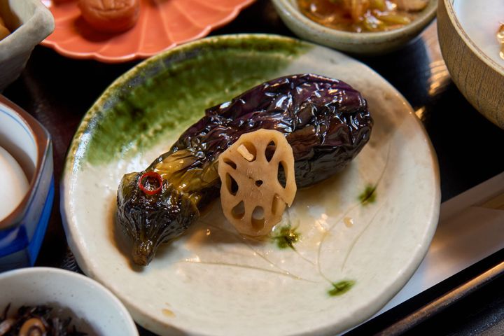 瑞穂蔵 田舎膳 茄子の揚げ浸し