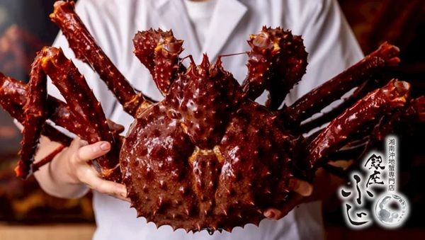 「銀座ふじ」にイバラガニコースが登場！料理人が目の前でイバラガニを調理